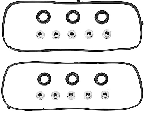 VS50607R Engine Valve Cover Gasket Set for 2003-2008 Honda Accord Pilot Ridgeline & Acura MDX RLTL & Saturn Vue 3.0L 3.2L 3.5L 3.7L, 2003 2004 2005 2006 2007 2008 2009 2010