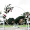 Set di arco rotondo per palloncini, 100cm supporto per arco di fiori a forma di palloncino, supporto per anelli con cornice a palloncino per decorazioni per feste di compleanno