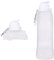 TNSLAND Botella Plegable para Beber, 500ml Botella Deportiva Portátil para Beber Foldable Water Bottle con Diseño Prueba de Fugas para Bebidas Calientes y Frías Deportes al Aire Libre Viajes (Blanca)