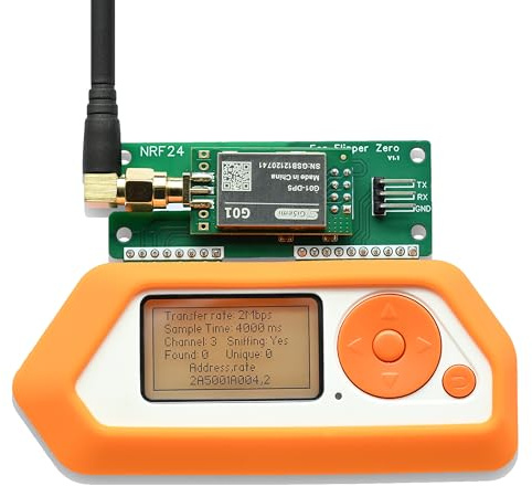 Flipper Zero NRF24-modul – 2,4 GHz långdistans trådlös sniffer och mus jacker Dev Board, baserad på Si24R1 med PA+LNA, för signalanalys, fjärrkontrollsemulering och säkerhetstestprojekt