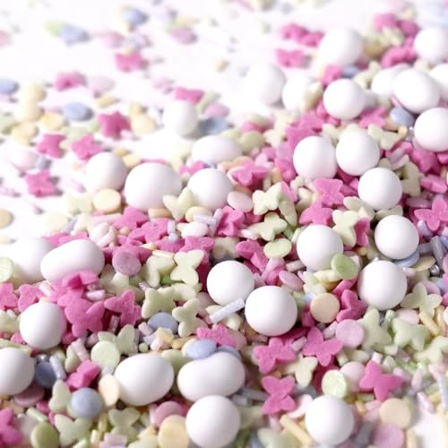 Streuselheld Butterfly 120g Streusel zum Dekorieren und Verzieren von Gebäck aller Art wie Torten Kuchen Keksen Zuckerstreusel