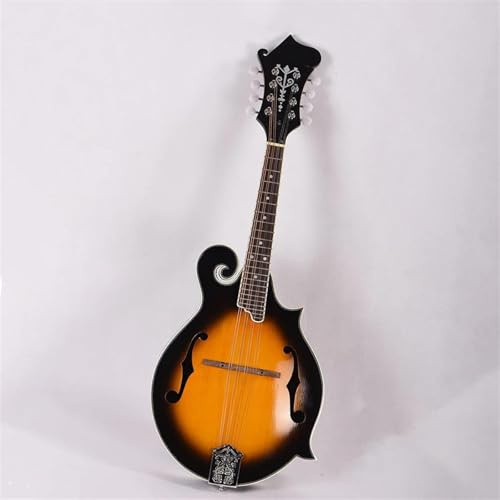 Mandolins Instrument for Beginner Handmade F Style Mandolin Head Stock Neck Mahogany