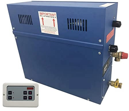 YQVEOT Kit generador de Ducha de Vapor, Sistema de Kit de generador de Ducha de Vapor 3kw Generador de baño de Vapor de Sauna portátil for Sala de Vapor con Controlador para Uso doméstico Comercial