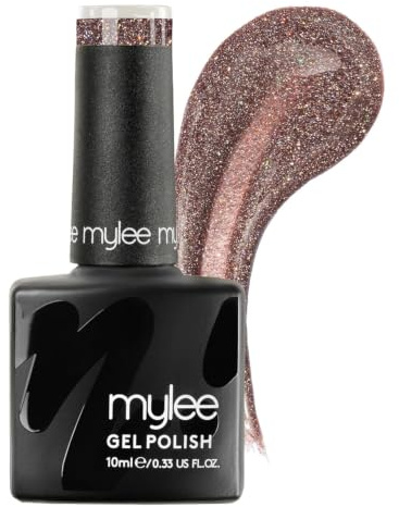 Mylee Reflektierender Gel-Nagellack 10ml [Bugsy] UV/LED, Maniküre, Pediküre, für professionellen Gebrauch im Salon sowie zu Hause [Spotlight Range] Lang anhaltend und mühelos aufzutragen