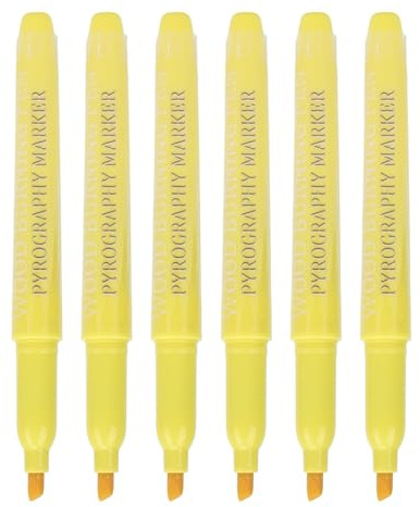 6-teiliges Holzbrennstift-Set, Scorch Pen Marker, das Original Holzbrennpasten-Set, Holzbrennstift-Set Zum Verbrennen von Holz, Do-it-yourself-Kit, Kunst und Handwerk