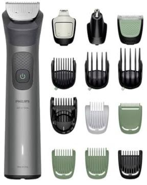 Philips Multigroom 7000 für Herren, All-in-One-Trimmer, elektrischer 15-in-1 Barttrimmer und Haarschneider für Gesicht, Kopf und Körper - 26 Längeneinstellungen (0.5-20 mm) (MG7935/15)