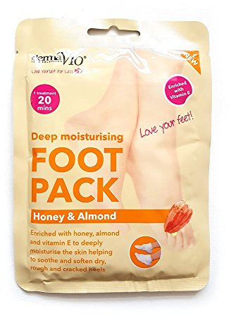 Derma V10 Deep Moisturising Foot Pack Honey & Almond (4)