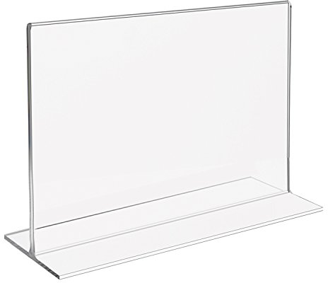 HMF 46925 Soporte de Sobremesa recto de Acrílico | DIN A4 Apaisado | Transparente