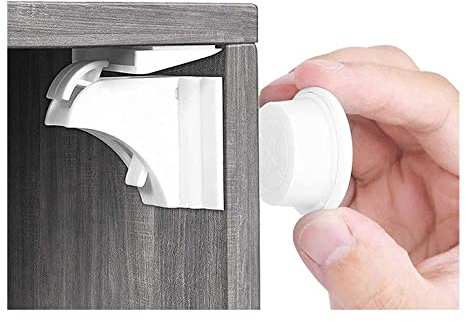 Babysicherheit Magnetisches Schrankschloss 20 Schlösser mit 3 Schlüssel, unsichtbare Kindersicherung für Schrank und Schubladen, ohne Bohren und Schrauben - Norjews