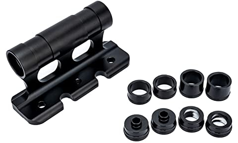 Nlmayt Bike Fork Mount Quick Release MTB Thru Axle Carriers Aluminum Alloy Bicycle Fork Bracket Frame for Car Roof Transport Storage - 100×5/100×12/100×15/110×15mm Thru Axle Fitments