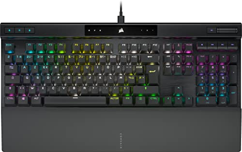 Corsair K70 PRO RGB Clavier Gaming Optique-Mécanique - Switchs Linéaires OPX, Touches à Double Injection PBT, Taux d’interrogation de 8.000 Hz - FR Disposition, AZERTY - Noir