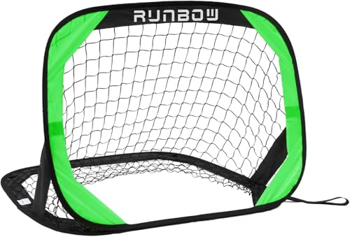 100 x 67 cm Kinder Fußballtor, Faltbar Outdoor Übung Fußballnetz für Garten | Klappbar Jugend Indoor pop up fußball tor Spiele erwachsene Training Fussballtor mit Carry Bag für Weihnachten Geschenke