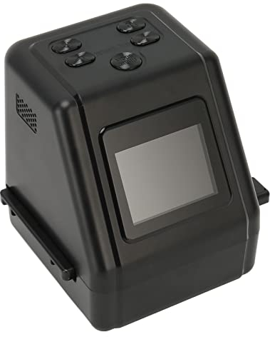 Film- und Diascanner, All-in-One-12M-Digitalfilmscanner mit 2-Zoll-LCD-Bildschirm, Konvertiert 135 126 110 und Super 8-Filme/Dias/Negative in Digitale JPG-Fotos, Unterstützt