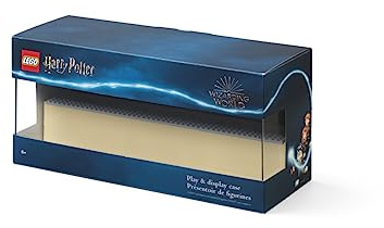 LEGO Play & Display Case with Grey Baseplates Dust-Free Storage Harry Potter Hogwarts