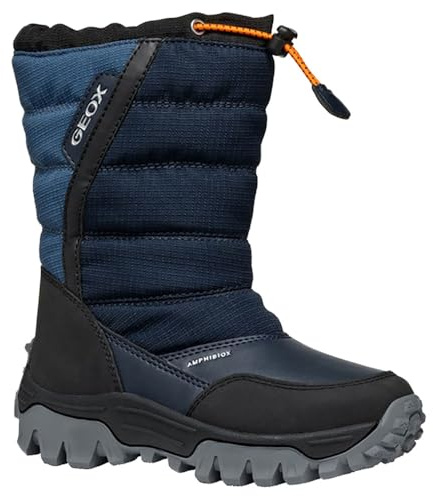 Geox J HIMALAYA BOY B ABX, Botte de neige, NAVY/LT BLUE,