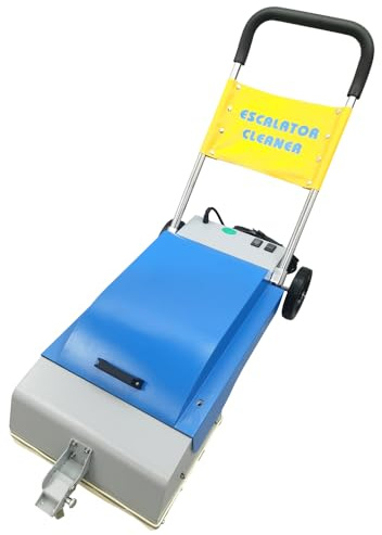 TECHTONGDA Commercial Escalator Cleaning Machine Portable 17.7“ Vacuum Cleaner Escalator Floor Scrubber Machine for Escalator Elevator Floor Cleaning 110V 1180W