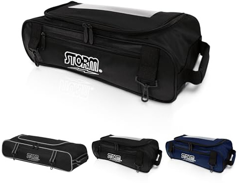 EMAX Storm Sac à chaussures, sac pour chaussures de bowling, noir