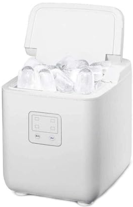 Macchina for fare il ghiaccio da banco 15 kg/24 ore Nera for la cucina domestica, Macchina for fare cubetti di ghiaccio elettrica con dimensioni di pepite Macchina for fare il ghiaccio portatile autom