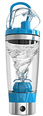 450ML Elektrischer Eiweiß Shaker Proteinshake Portable Protein Shaker Flasche Milchshake Mixer Automatik Bewegung Vortex BPA-Frei Auslaufsicher Für Büro, Fitnessstudio, Reisen(Battery)
