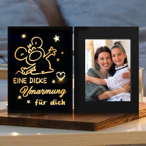 Bilderrahmen Geschenke für Frauen,Gebutstagsgeschenk für Frauen Freundin | Eine Dicke Umarmung für Dich - Beste Freundin Geschenke, Freundin Schwestern Mama Papa zum Ostern Geburtstag Weihnachten