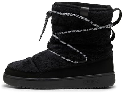 PUMA Snowbae Suede WNS Sneaker för kvinnor, Puma svart platt mörkgrå, 41 EU