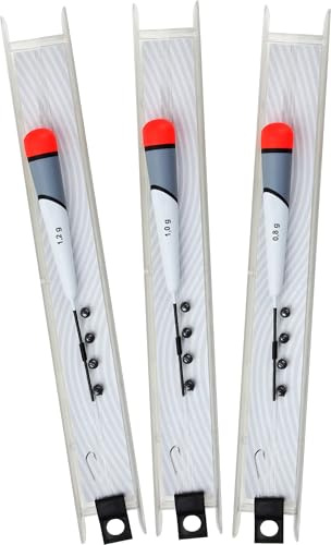 Storfisk fishing & more 3er Set Fertigangel-Set zum Stippangeln inkl. Gewichte, Schnur und Angelhaken, Farbe :Rot/Grau/Weiß