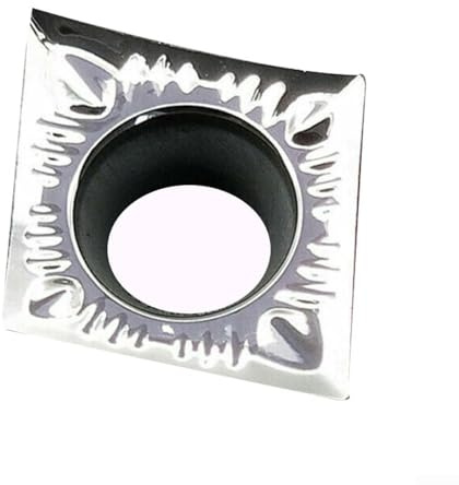 HEBEOT 10 Stück Hartmetall-Einsätze, Hartmetall-Aluminium-Einsätze, Metallschneiden CCGT09T302-AK H01 zum Drehen von Schneiden, Werkzeugen, Endbearbeitung, Schneiden, Drehen