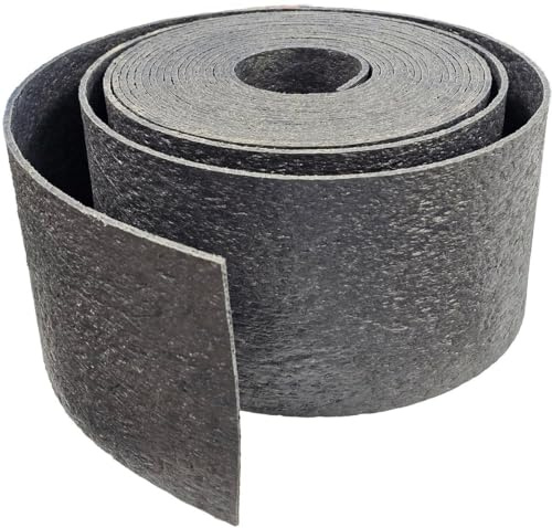RECYFLEX Rasenkante Kunststoff 14 cm hoch - Anthrazit - recycelter Material - 0,3 cm Stärke - Rolle 10 Meter