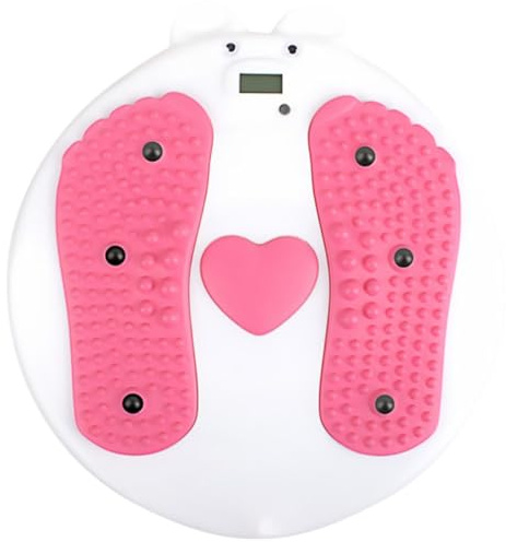 Healvian Twisting Waist Disc and Slimming Rotating Board for Home Fitness, Magnetic Resistance Spinner with Foot Massage Surface, Compact Exercise Equipment for Core Strength and Waist