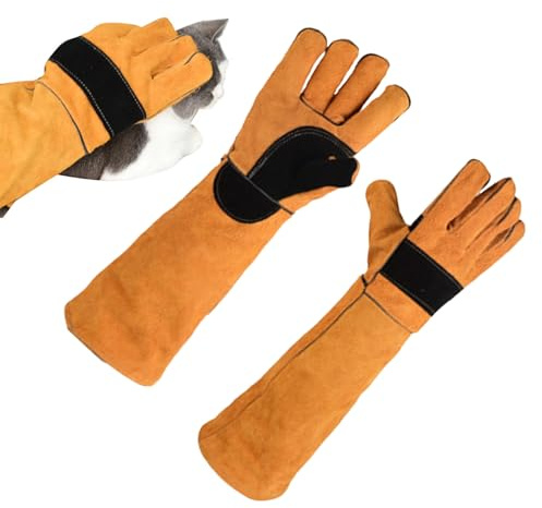 Generisch Hundebiss-Schutzhandschuhe | Verstärkte Armschoner - Katzen-Handschuhe für die Handhabung,für Gartenarbeit, Schneiden, Fellpflege, Küche, Schweißen, Bauarbeiten