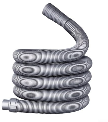 Minhe Adjustable Drain Hose for Fully Automatic Washing Machines, Robust EVA Water Pipe Extension for Washbasin and AC, Leak-Proof Design with Secure Clamp, Available in 6M 7M 8M(6m)