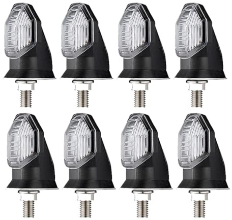 Intermitentes para Motocicleta Vario 150, RS150R, Supra GTR, Wave, Alpha, 110i, 8 mm. Luces Intermitentes de Freno y luz de señalización de Motocicleta, Color ámbar y Negro, 2 Unidades.