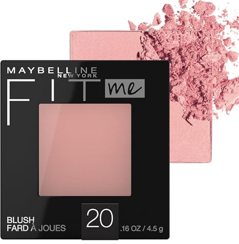 Maybelline Fit Me Powder Blush, Lightweight, Smooth, Blendable, Long-lasting All-Day Face Enhancing Makeup Color, Mauve, 1 Count