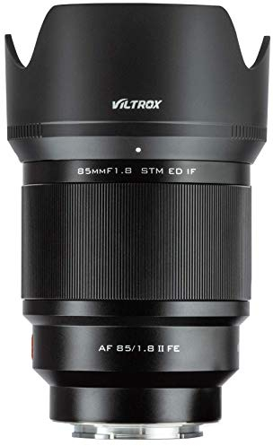 VILTROX 85mm F1.8 E Full Frame Lens STM Auto Focus Fixed Focus Support Auto iris/EXIF Prime Lens for Sony E Mount Camera A9 A7RIII A7RII A7M3 A7M2 A7SII A7III A6500 A6300 A6400 A6000 A5100