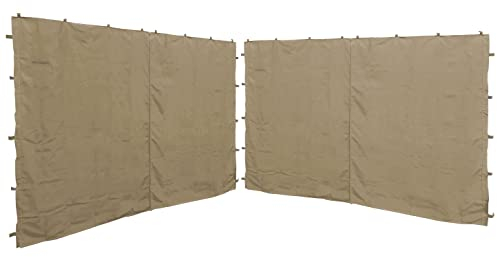 QUICK STAR 2 pannelli laterali con cerniera 250 x 192 cm, 350 x 192 cm, per gazebo Nizza, 3 x 4 m, parete laterale sabbia RAL 1001