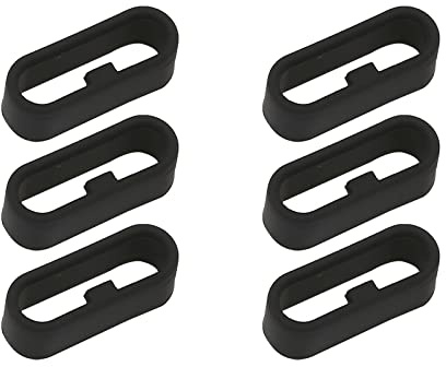 6 correas de reloj, anillo de cierre de 20 mm compatible con Garmin Vivoactive 3 pulsera/Forerunner 245/645 y Vivoactive 3 Music/Venu/Vivomove/Vivomove 3/Fenix 6S/5S, etc, 1, Silicona, ágata
