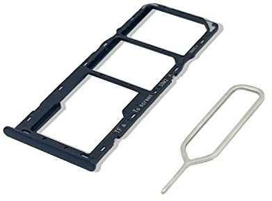 Eonpam Tiroir Carte SIM pour (Samsung Galaxy A22 5G) Support Qualité d'origine Remplacement Plateau Memory SD Slot Carte SIM avec Aiguille SIM(Noir)