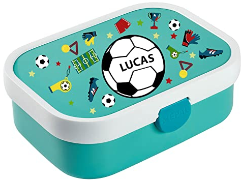 Ferocity Scatola per pranzo Contenitore per alimenti in plastica Scatola Box Portamerenda Campo da calcio [087]