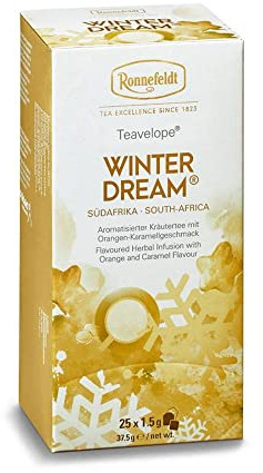 Ronnefeldt Teavelope 'Winterdream' - Kräutertee mit Orangen-Karamellgeschmack, 25 Teebeutel, 37,5 g, Menge:6 Stück
