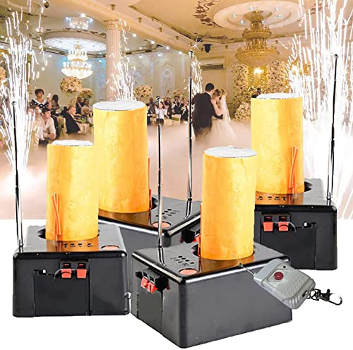 XINGma Máquina De Encendido De Fuegos Artificiales En Frío con Control Remoto, Fuente De Máquina De Fuegos Artificiales En Frío, Receptor De 4/8/12 Piezas,A