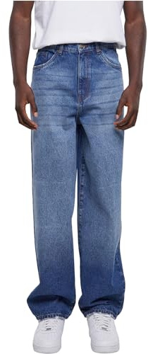 Urban Classics Herr Heavy Ounce Baggy fit Byxor, Blå, 30