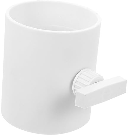 Uonlytech Amortisseur de Hotte Aspirante en Pvc Blanc, Facile à Installer Utiliser, Insert Unidirectionnel pour Conduits D'extraction D'air Résidentiels