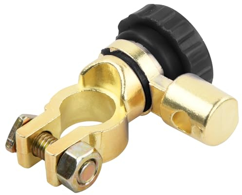 Cozlly Interruptor de Bateria Coche, Desconectador de Bateria 12V 150 Amp Interruptor de Desconexión de Batería, Conectores Terminales Batería 15.5-17mm, para Barco, CamióN, Coche (Negro)