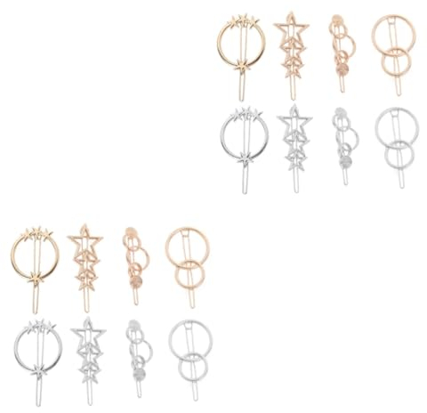 POPETPOP 16stücke Teiliges Geometrischer Haarklammern Aus Verschiedene Muster Für Damen Und Mädchen Für Hochzeiten Partys Und Alltag