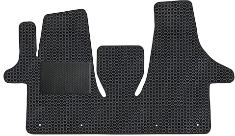 moto-MOLTICO Eva Fußmatten Auto - Automatten passend für Volkswagen Transporter T6 Front 3-Seats 2015-2023, rutschfeste und Wasserfeste Autoteppiche