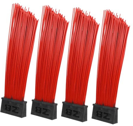 Hohopeti 4pcs Urban Sweeping Broom Head Heavy-duty Brush Attachment for Street Broom Outdoor Cleaning