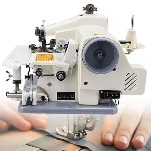 DPLXFPP Máquinas Portátiles Dobladillos con Puntada Invisible, Máquina Coser Y Bordar, Velocidad Máxima 1200 RPM, Paso Aguja 3 A 8 Mm, para Dobladillos Pantalones con Pedal con 10 Agujas