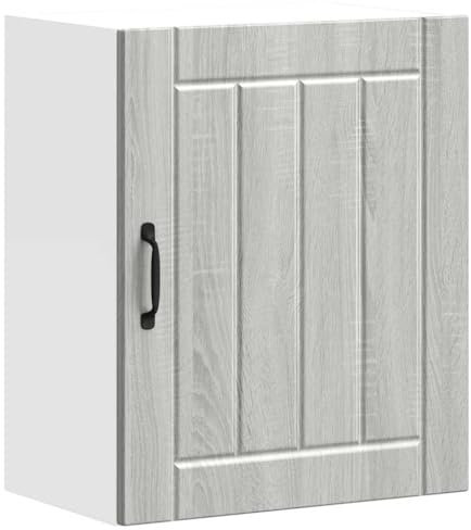 vidaXL Kitchen Wall Cabinet - Lucca Grey Sonoma, Engineered Wood, 50x31x60 cm, Modern Style, Wall Mounted