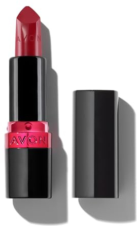 AVON Ultra Creamy Rossetto Red 2000 3,6g | Rossetto cremoso ad alta pigmentazione, applicazione uniforme e finish satinato confortevole, tonalità Red 2000