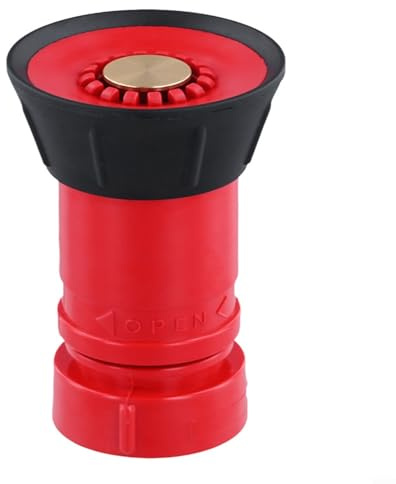 Allthingstore Boquilla de manguera de fuego de 1 pulgada rociador de alta presión resistente para uso industrial de extinción de incendios amplia cobertura